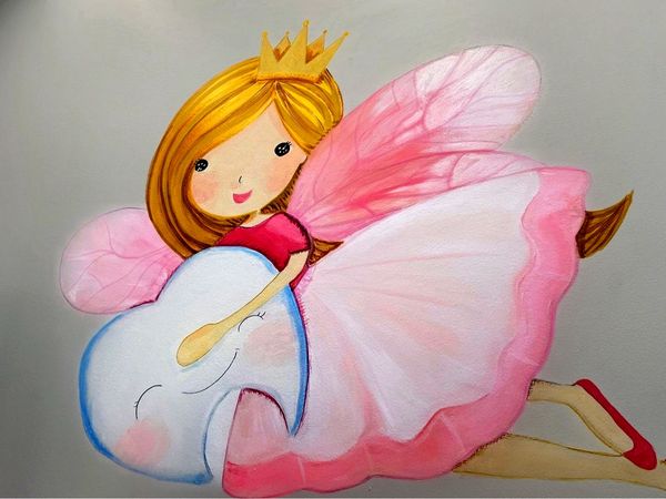 Blonde Fairy (detail) — ANYX Dental Clinic — Thornhill