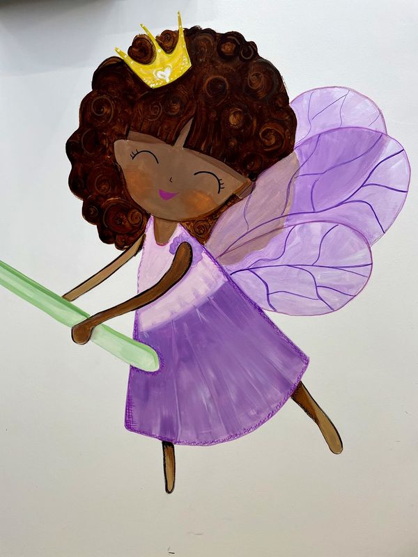 Purple Fairy (detail) — ANYX Dental Clinic — Thornhill