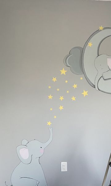Elephants & Moon — Kids' Room